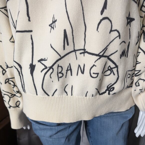 Lee x Jean-Michel Basquiat Scribble Artwork Sweatshirt LARGE NWT - Picture 6 of 16